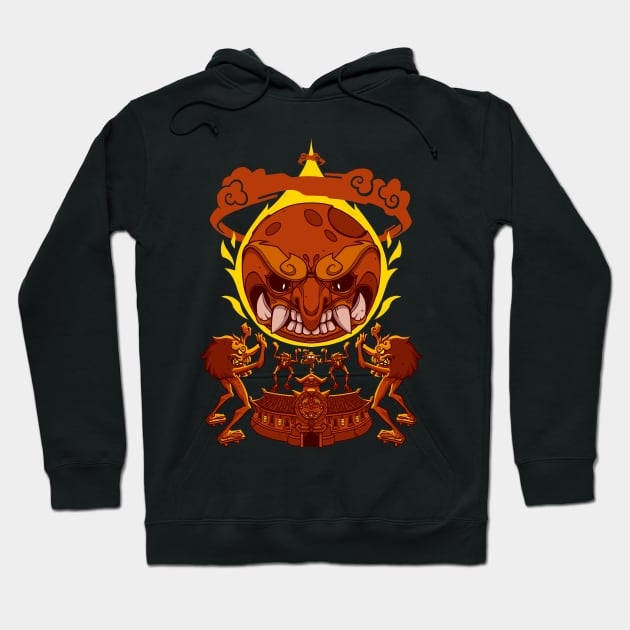 Oni Moon Hoodie by TheTeenosaur